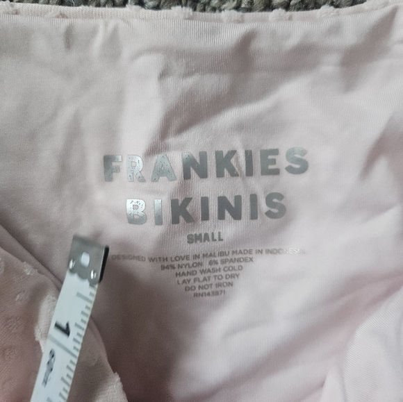 Frankie's Bikinis Swiss Dot High Waisted Bottom Only Size Small - Picture 4 of 4